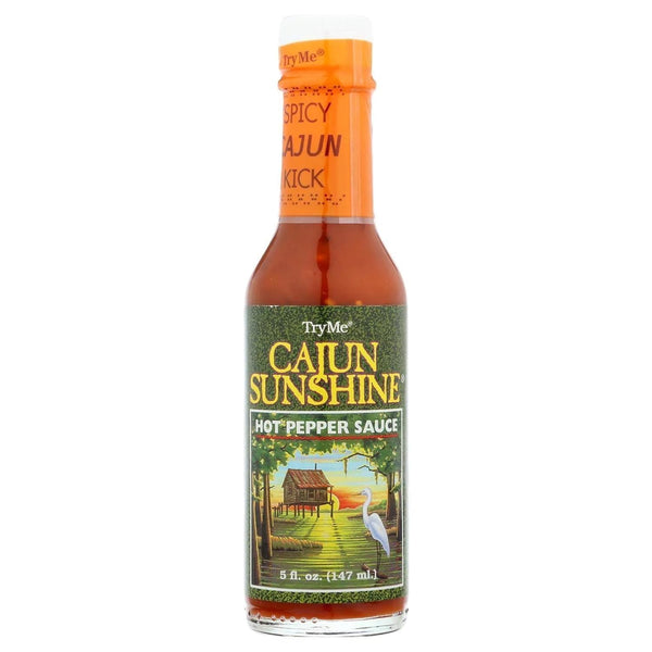 Try Me Cajun Sunshine Hot Pepper Sauce, 5oz Bottle (Pack of 3)