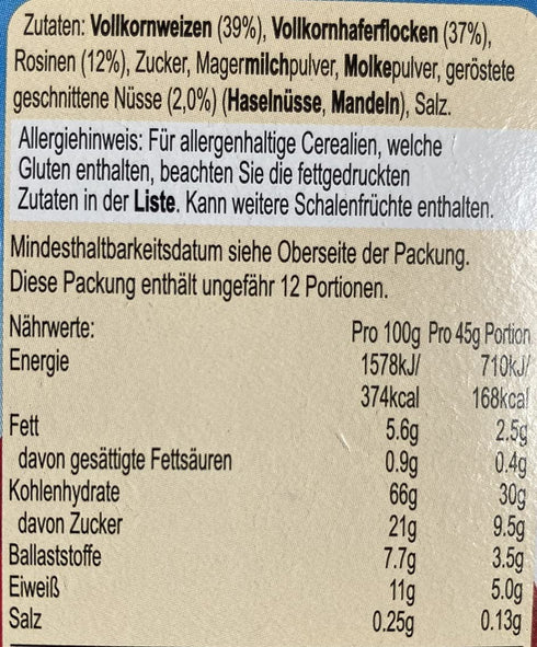 Alpen 550g Muesli Original