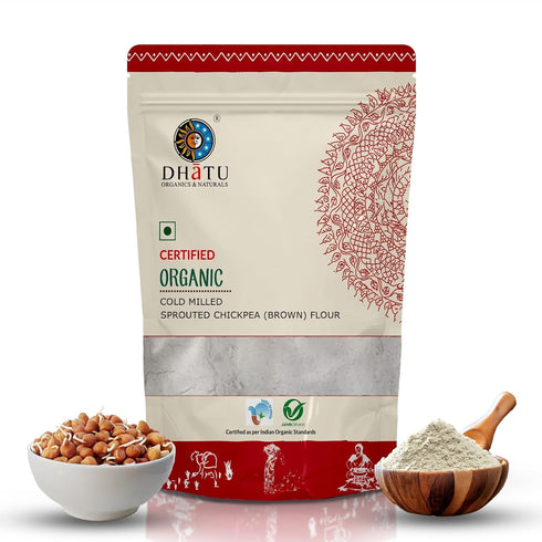Dhatu 500 Organics & Naturals Sprouted Brown Chickpea Flour g