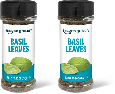 Amazon Grocery, Basil Leaves, 0.95 Oz (Pack of 2)