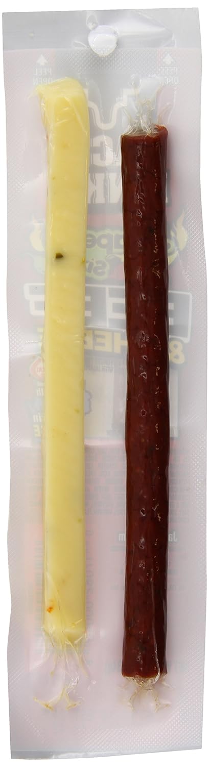 Jalapeno,1.2 (Pack 16) Jack Link's Beef and Cheese Snack, Jalapeno Sizzle, Ounce