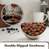 2LB ASOZI Double Dipped Milk Chocolate Covered Peanuts Resealable Bag Extra Thick Chocolate Coating, Crunchy Premium
