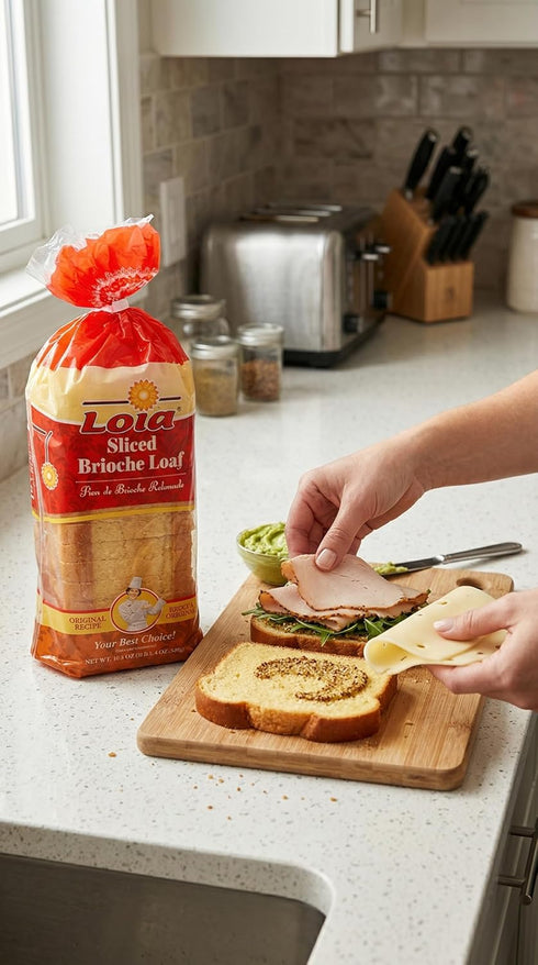 loia 1.6oz (500gr) Sliced Brioche Loaf