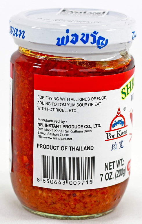 Por Kwan 7oz Thai Shrimp Paste with Bean Oil