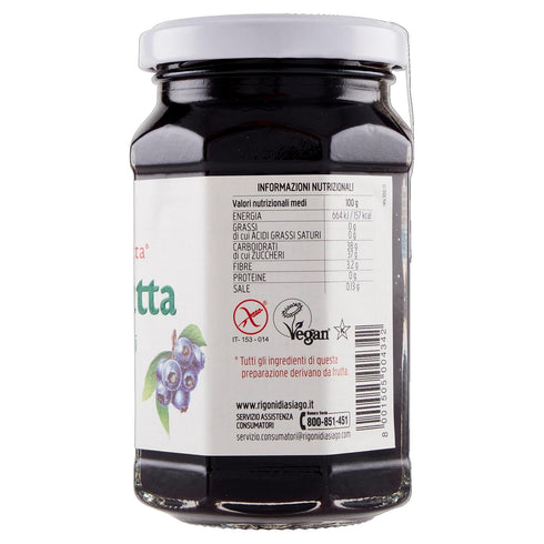 6 Count Rigoni di Asiago Fiordifrutta Organic Fruit Spread, Wild Blueberry