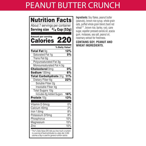 13.2oz (1 Kashi GO Cold Breakfast Cereal, Vegan Protein, Fiber Cereal, Peanut Butter Crunch, Box Box)