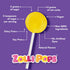 Zollipops Clean Teeth Lollipops, Peach Flavor, 6.2 Ounce - Sugar-Free Anti-Cavity Candy for a Healthy Smile