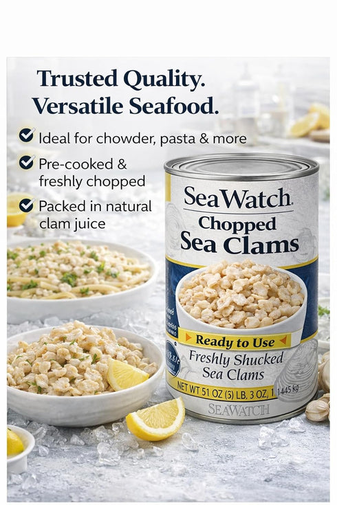Code 51-Ounce Sea Watch Chopped Ocean Clams