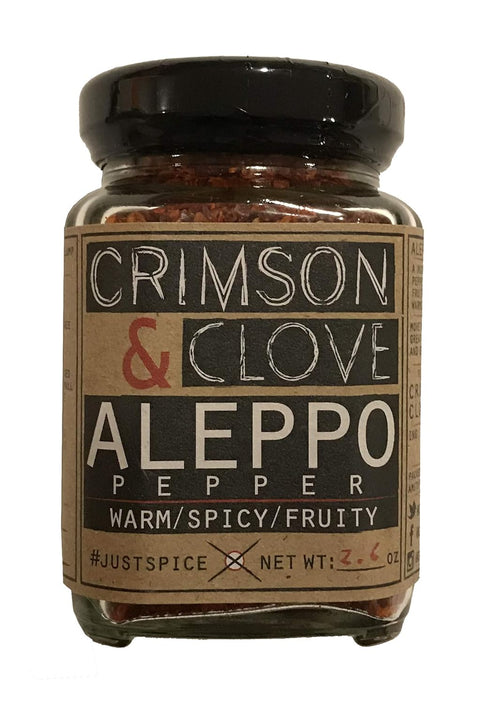 Set Salt & Peppers Gift by Crimson and Clove - Includes Aleppo Pepper, Urfa Biber Pepper, Black Hawaiian Salt & Pink