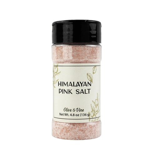 Olive & Vine Himalayan Pink Salt, Subtle Flavor, For Seasoning & Cooking,