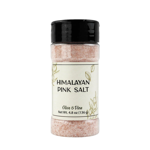 Olive & Vine Himalayan Pink Salt, Subtle Flavor, For Seasoning & Cooking,