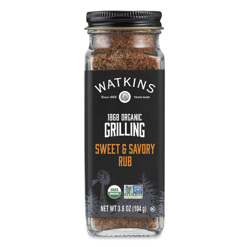 Watkins Organic Grilling Sweet and Savory Rub, 3-Pack, 3.6 Oz