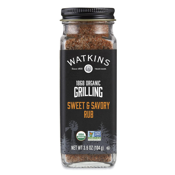 Watkins Organic Grilling Sweet and Savory Rub, 3-Pack, 3.6 Oz
