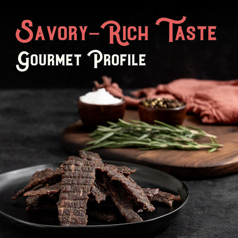 3oz (85g) Meat Artisan Beef Jerky - Australian Wagyu Steakhouse - High Protein Snack - Gluten Free No MSG - Premium