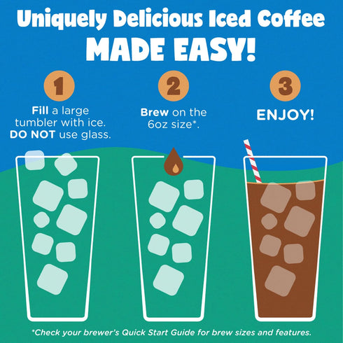 60 Count (6 Packs 10) The Original Donut Shop ICED Duos Cookies + Caramel Coffee, Keurig Single Serve K-Cup Pods