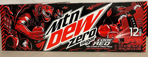 Diet Mtn Dew Mtn Dew Code Red Zero Sugar - 12 CT