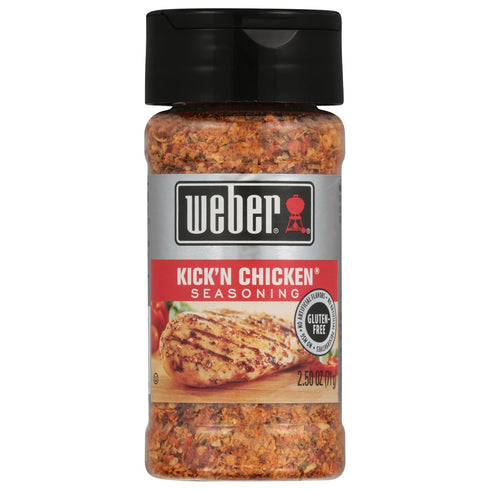 Weber Sunday Dinner Variety Pack with Roasted Garlic & Herb, Kick’n Chicken, Cowboy, and Garlic Parmesan Seasonings