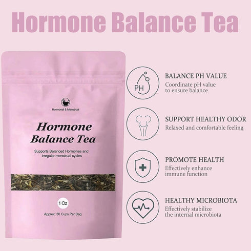 HABOHUSE 1 Count Hormone Balance Tea, Hormone Balance for Women, Organic Healthy Cycle Herbal Tea, Loose Leaves