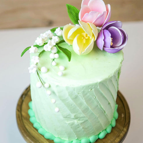 4 Count Global Sugar Art Lily of the Valley Sugar Cake Flowers Spray White, by Chef Alan Tetreault