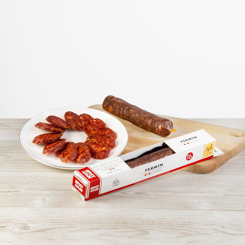 (7oz) Fermin Iberico Spicy Chorizo Sausage All Natural Spanish Dry Cured Pork Sausage