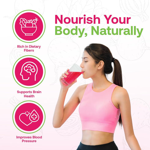 4oz, Quay Naturals Organic Beet Juice Powder, Freeze-Dried, Non-GMO, Beet Root Juice Powder for Smoothies & Baking
