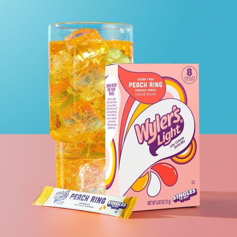 Pack Pack 6-3 6 36 Wyler's Light Variety Peach Ring and Cotton Candy Flavor - of Boxes of Each Flavor Per Box Total