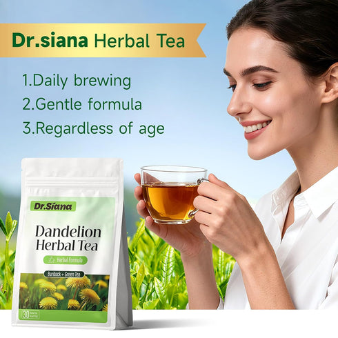 Dr.Siana Tea5g 30 Dr. Siana Dandelion Root Tea BagsBurdock Root Tea & Green x Teabags - Premium Natural Herbal Tea