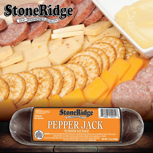 Summer 12 oz, 2 Pack StoneRidge Old Fashioned Sausage, Pepper Jack