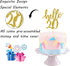 Hello 20 Cake Topper, 20th Birthday/Anniversary Party Decoration Supplies (Gold)