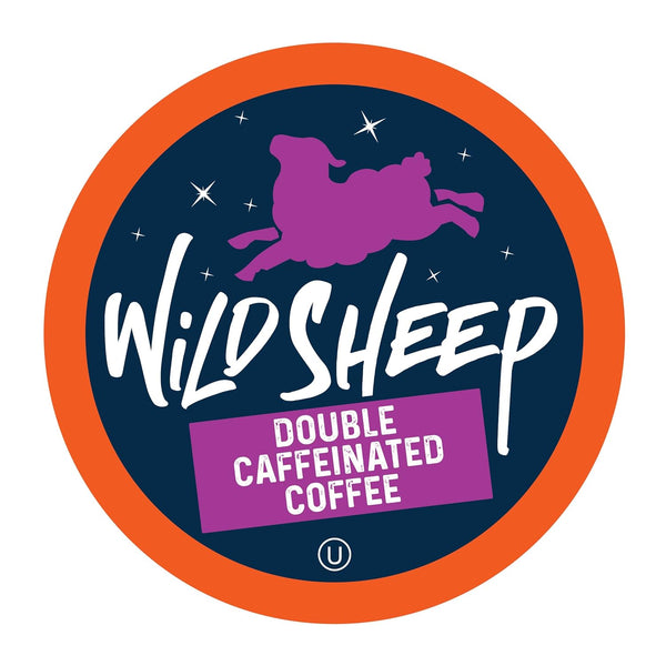 Wild Sheep High Caffeine (Double Caffeinated) Coffee Pods, Compatible with Keurig K-Cup Brewers, Extra
