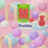 Gummi Gummy 5 (2.2 Fruidles Cherry Hearts Sanded Jelly, Delicious Candy, Fun and Festive Holiday Snacking, Party Favor