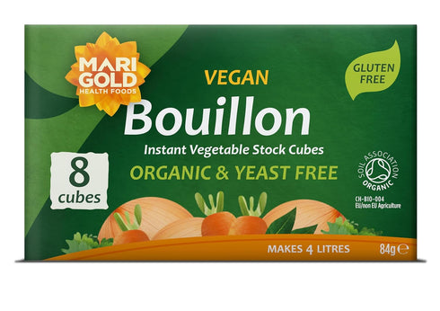 Marigold Org Veg Bouillon Yeast Free, 8 Cubes