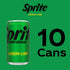 7.5 oz, 10 Pack Sprite Zero Sugar Lemon Lime Diet Soda Pop Soft Drinks, fl