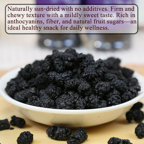 Mulberries Mulberries Mulberry 280g/10oz Premium Dried Black Dried Black Tea Herbal Tea No Sugar Added & No Additives
