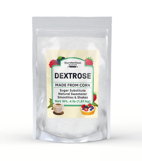 Unpretentious Dextrose, Sugar Substitute, Natural Sweetener, Made From Corn (4 Pound)