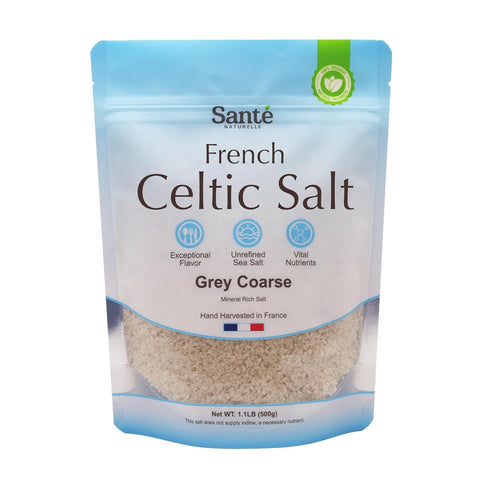 Sante Naturelle Celtic Salt Grey Coarse - 1.1lb (18oz) Unrefined French Sea