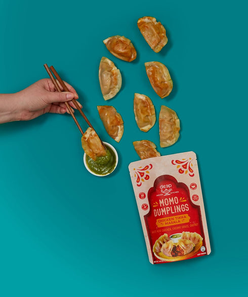 Deep Indian Kitchen 7.8 , Momo Dumpling Chicken Tikka Masala, Ounce