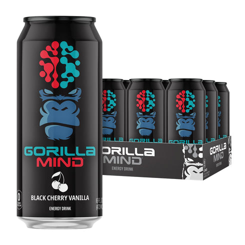 Gorilla Mind Energy Drink | Unmatched Energy Amplified Focus | N-Acetyl-L-Tyrosine, Alpha-GPC,