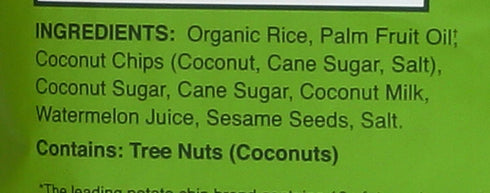 3.5 oz (1 Count), Dang Sticky Rice Chips, Coconut Crunch, Gluten Free Rice Crisps