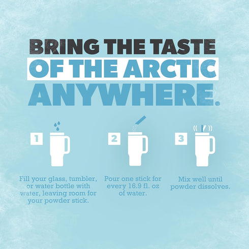 pack 40 Count Packets Pure Kick Arctic Variety Singles to Go Powdered Drink Mix, Arctic Wave, Arctic Wave Cherry