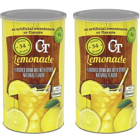 Generic Powdered Lemonade Drink Mix (82 oz.) made with real sugar, no artificial
