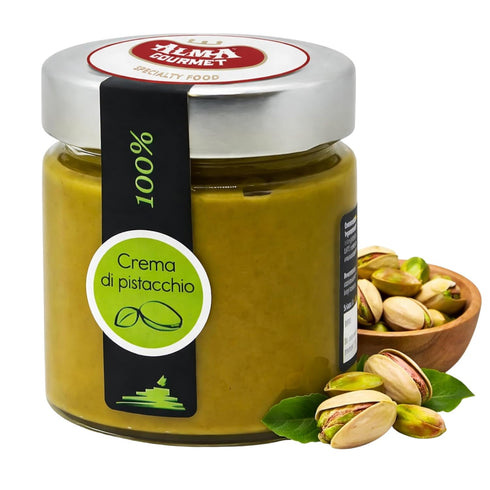 Alma Gourmet 100% Pistachio Butter Pure Pistachio Paste, Unsweetened Pistachio Cream Spread,
