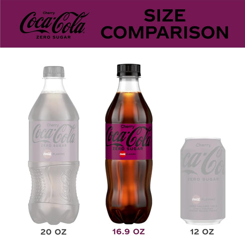 6pk 500ml Pack 3 Coca-Cola Cherry Zero Sugar | | PET |