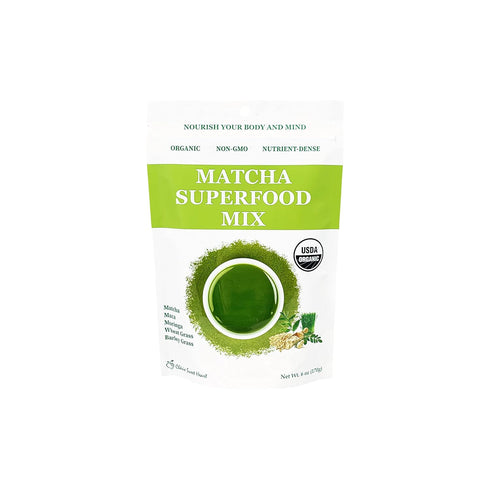 Cherie Sweet Heart Matcha Powder Green Superfood Mix, Non-GMO Mixed Greens, Plant