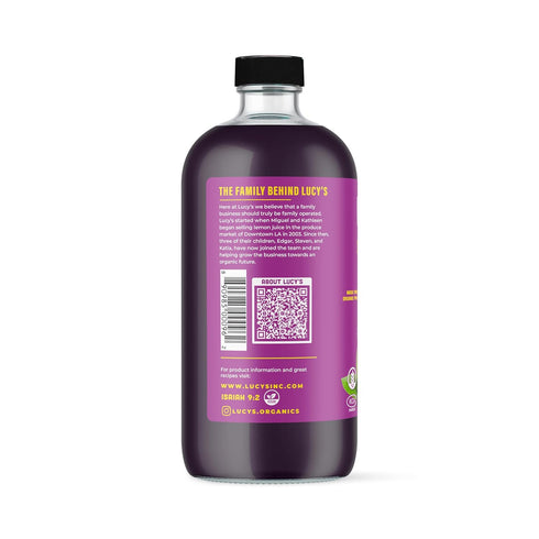 100% 34 oz. (Pack 2) Lucys Family Owned - AMERICAN PRUNES Organic Prune Juice, Glass Bottle