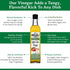 16.9 Oz (Pack 2) De La Rosa Organic Apple Cider Vinegar, Raw & Unfiltered, Kosher for Passover, Vegan & Gluten Free