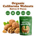 1 Omega-3 Organic California Walnuts Halves & Pieces, Pound Non-GMO, Raw, Unsalted, Shelled, Vegan, Kosher, Sirtfood