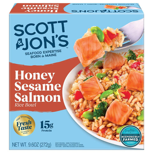 Scott & Jons Honey Sesame Atlantic Salmon Bowl, 9.6 OZ