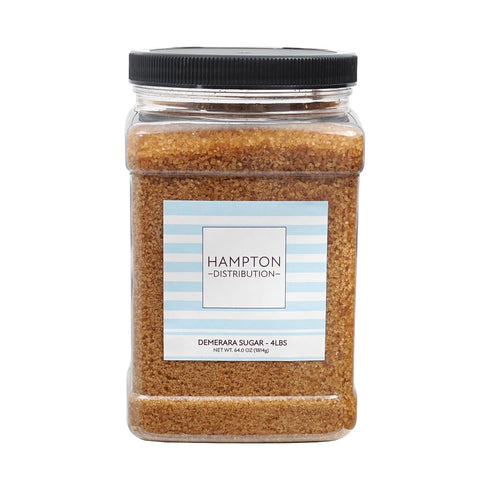 4 Demerara Sugar, Pound Grip Jar, Hampton Distribution
