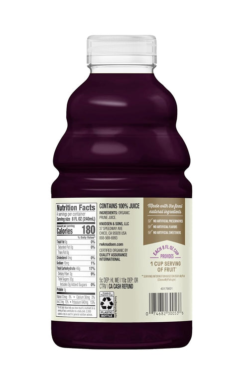 32 oz (Pack 1) R.W. Knudsen Organic Just Prune Juice, fl